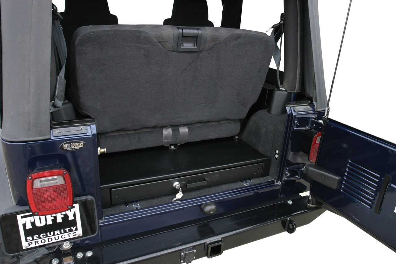 Jeep Rear Bench Underseat Security Drawer Jeep 19761986 CJ7; 19871995